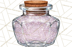 Celestial Christmas Clip Art PNG, Jewel Tone Winter Graphics Product Image 5