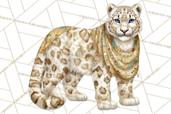 Celestial Christmas Clip Art PNG, Jewel Tone Winter Graphics Product Image 2