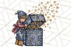 Celestial Christmas Clip Art PNG, Jewel Tone Winter Graphics Product Image 3