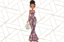 Celestial Christmas Clip Art PNG, Jewel Tone Winter Graphics Product Image 4