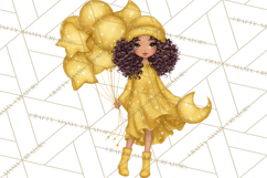 Celestial Christmas Clip Art PNG, Jewel Tone Winter Graphics Product Image 3