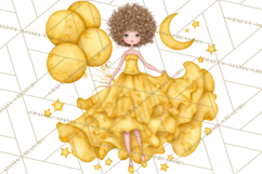 Celestial Christmas Clip Art PNG, Jewel Tone Winter Graphics Product Image 4