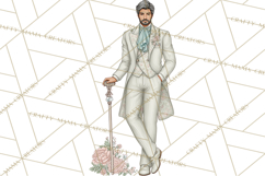 Celestial Christmas Clip Art PNG, Jewel Tone Winter Graphics Product Image 5