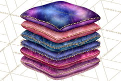 Celestial Christmas Clip Art PNG, Jewel Tone Winter Graphics Product Image 3