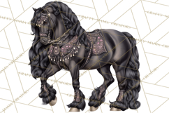 Celestial Christmas Clip Art PNG, Jewel Tone Winter Graphics Product Image 4