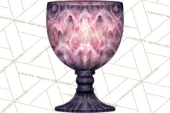 Celestial Christmas Clip Art PNG, Jewel Tone Winter Graphics Product Image 3