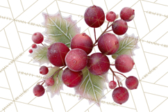 Celestial Christmas Clip Art PNG, Jewel Tone Winter Graphics Product Image 2