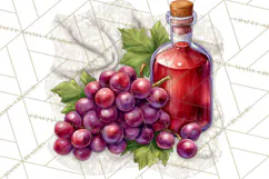 Celestial Christmas Clip Art PNG, Jewel Tone Winter Graphics Product Image 4