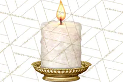Celestial Christmas Clip Art PNG, Jewel Tone Winter Graphics Product Image 3