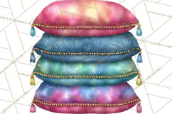 Celestial Christmas Clip Art PNG, Jewel Tone Winter Graphics Product Image 4