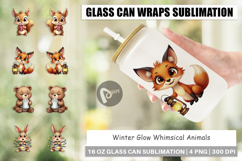 Winter Glow Whimsical Glass Can Product Image 1