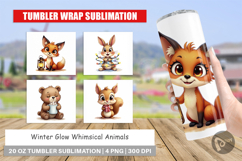 Winter Glow Whimsical Animals Tumbler Product Image 1