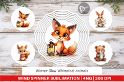 Winter Glow Whimsical Wind Spinner Product Image 1