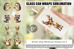 Winter Glow Whimsical Glass Can Product Image 1