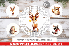 Winter Glow Whimsical Wind Spinner Product Image 1