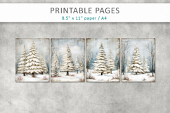 winter junk journal, grunge winter paper Product Image 2