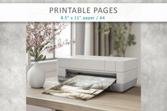 winter junk journal, printable pages Product Image 8