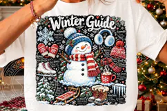 Winter Guide Snowman PNG | Cozy Winter Accessories Christmas Product Image 3