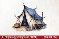 Winter Hiking Clipart Sublimation, Christmas PNG Product Image 1