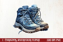 Winter Hiking Clipart Sublimation, Christmas PNG Product Image 1