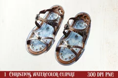 Winter Hiking Clipart Sublimation, Christmas PNG Product Image 1