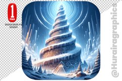 Winter House Clipart - PNG File Product Image 1