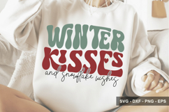 Winter Kisses And Snowflake Wishes - Christmas Design Product Image 1