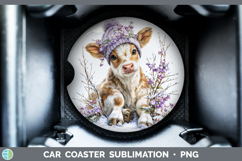 GorgeousWinter Knit Hat Car Coaster design.