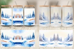 Winter Landscape Glass Can Wraps Product Image 3
