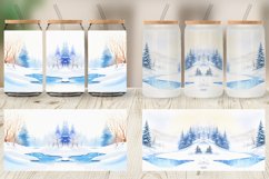 Winter Landscape Glass Can Wraps Product Image 4