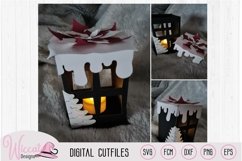 Winter paper lantern svg Product Image 1