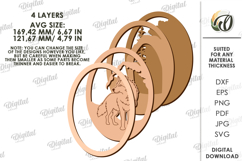 Winter Layered Decor Laser Cut. Wall decor SVG Product Image 2