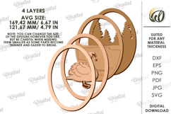Winter Layered Decor Laser Cut. Wall decor SVG Product Image 2