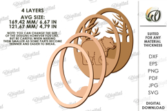 Winter Layered Decor Laser Cut. Wall decor SVG Product Image 2
