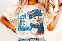 Christmas Snowman PNG, Winter PNG, Holiday PNG, Let it Snow Product Image 2