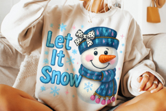 Christmas Snowman PNG, Winter PNG, Holiday PNG, Let it Snow Product Image 3