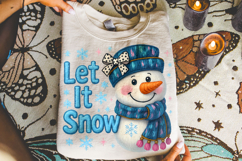 Christmas Snowman PNG, Winter PNG, Holiday PNG, Let it Snow Product Image 4