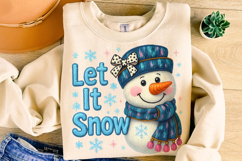 Christmas Snowman PNG, Winter PNG, Holiday PNG, Let it Snow Product Image 5