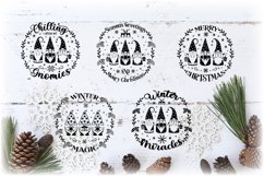 Winter Round Ornaments Bundle. Christmas Svg Ornament Sign. Product Image 2