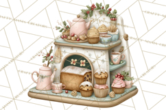 Winter Market Stall Clipart, Cozy Winter Market PNG Product Image 2