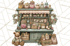 Winter Market Stall Clipart, Cozy Winter Market PNG Product Image 5
