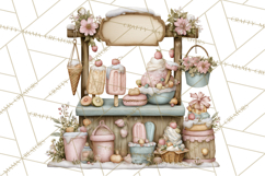 Winter Market Stall Clipart, Cozy Winter Market PNG Product Image 4