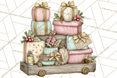 Winter Market Stall Clipart, Cozy Winter Market PNG Product Image 3