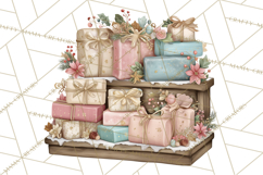 Winter Market Stall Clipart, Cozy Winter Market PNG Product Image 4