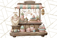 Winter Market Stall Clipart, Cozy Winter Market PNG Product Image 5