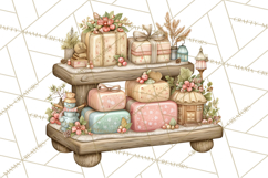 Winter Market Stall Clipart, Cozy Winter Market PNG Product Image 2