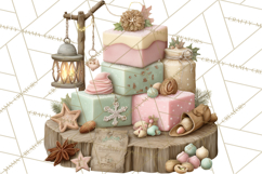 Winter Market Stall Clipart, Cozy Winter Market PNG Product Image 3