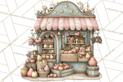 Winter Market Stall Clipart, Cozy Winter Market PNG Product Image 5