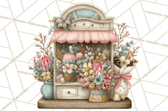 Winter Market Stall Clipart, Cozy Winter Market PNG Product Image 5