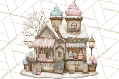 Winter Market Stall Clipart, Cozy Winter Market PNG Product Image 4